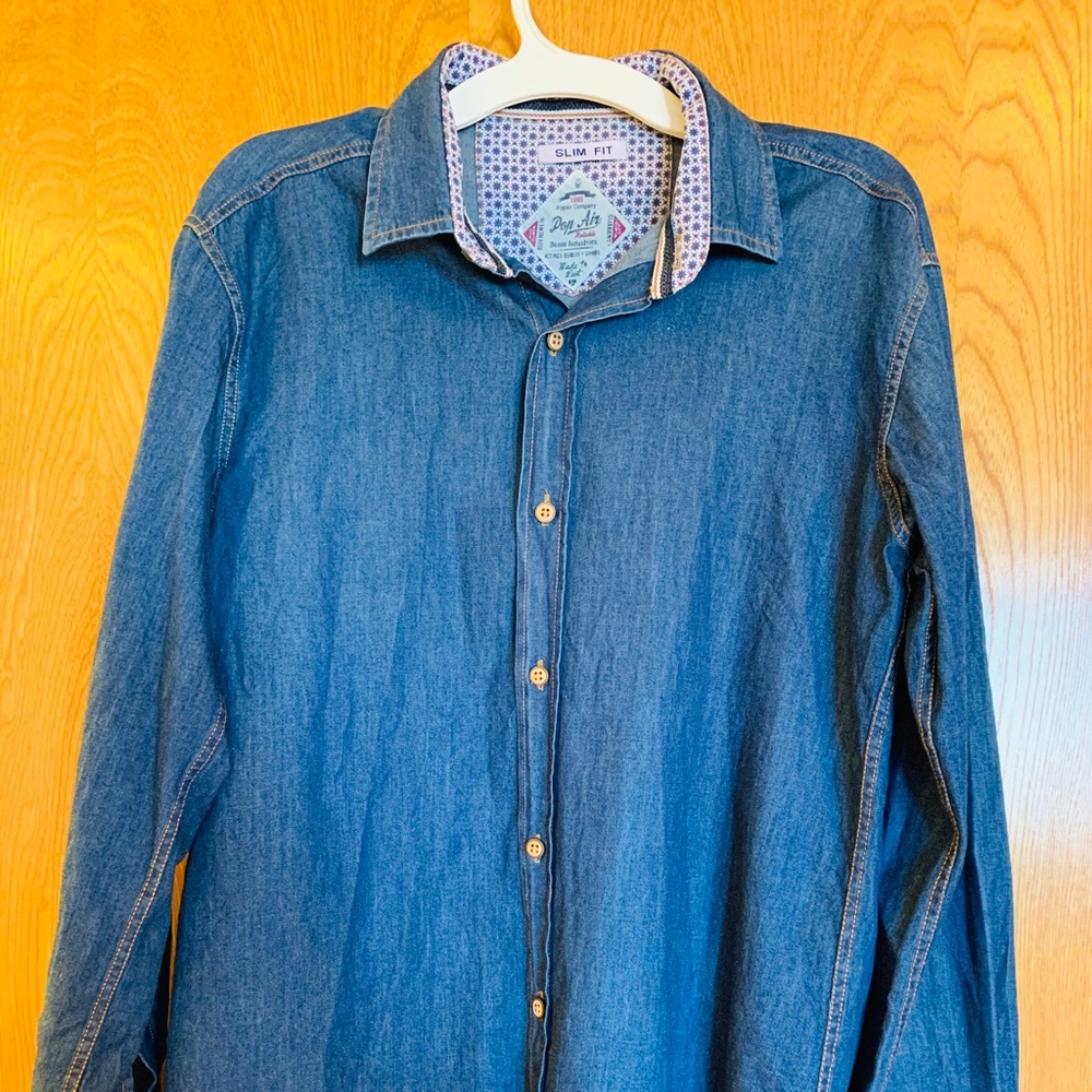 Boys 14 y.o  slim fit denim shirt